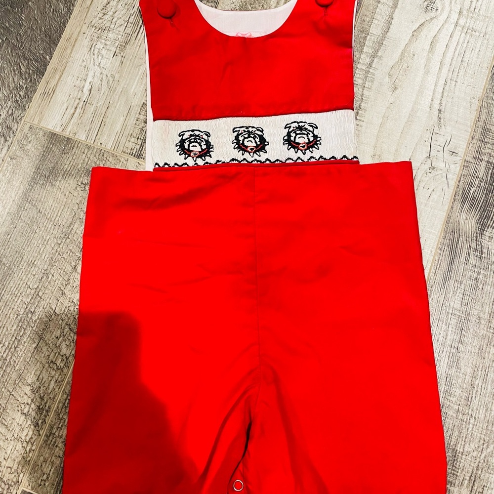 UGA Bulldog Toddler boy romper - Sz 2T